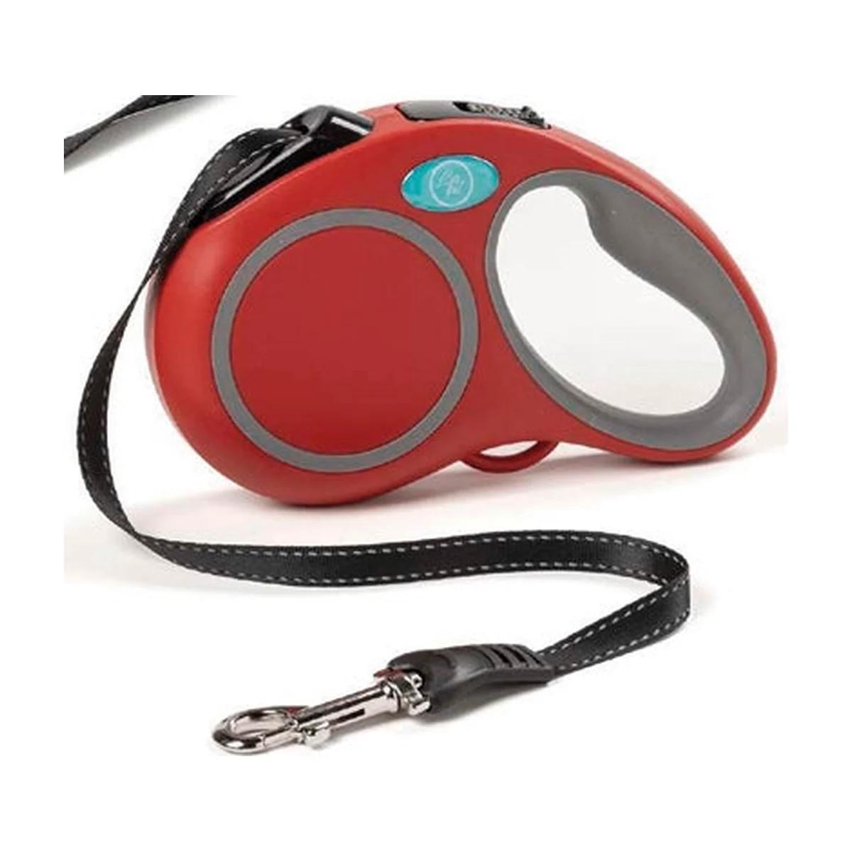 Leopet Laisse rétractable rouge S 5 m (15 kg)