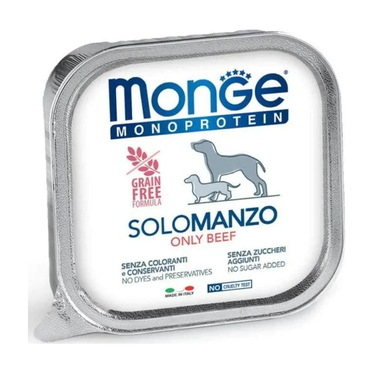 Monge Pâtée Monoprotein Au Bœuf pour Chien Grain Free 150 g