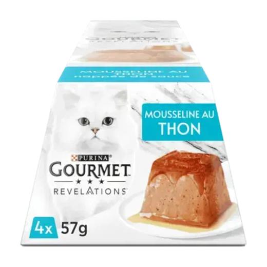 Purina Gourmet Revelations Mousselines au thon nappées de sauce pour chat 4 x 57 g, Purina Gourmet à Casablanca