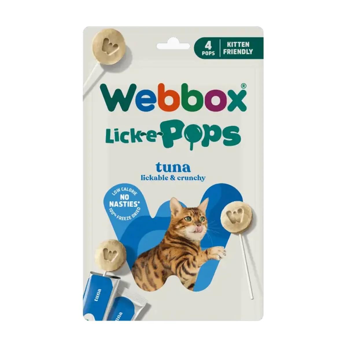 Webbox Lick-e-Pops friandises à lécher au thon pour chat, 4 pièces, Webbox à Casablanca