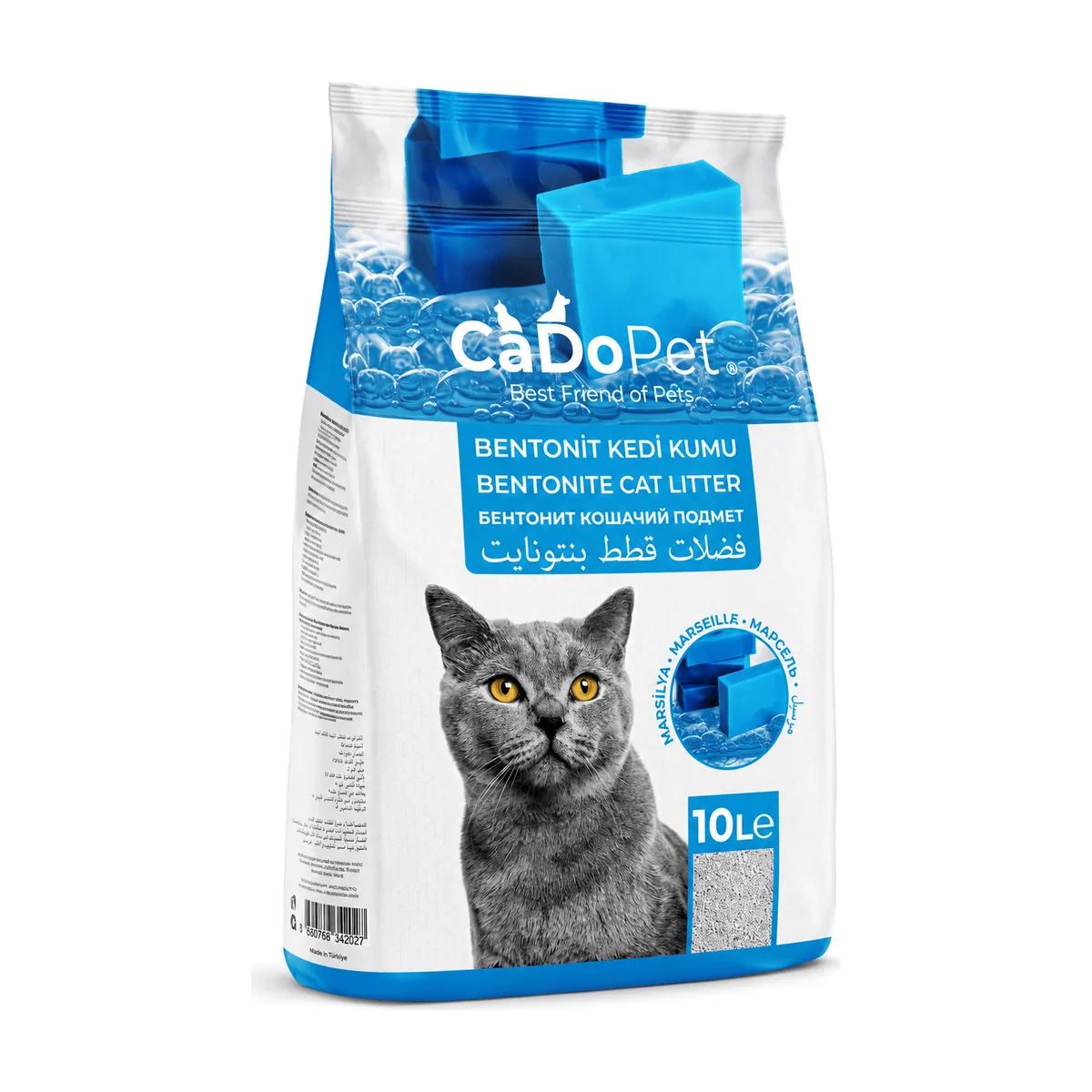 CadoPet Litière Agglomérante Bentonite pour Chat 10 L Marseille Soap
