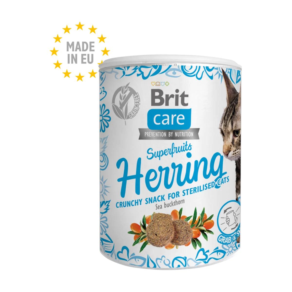 Brit Care Superfruits friandises au hareng et à l’argousier pour chat 100 g