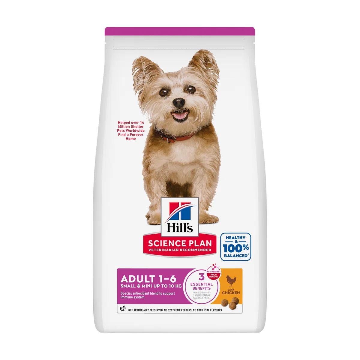 Hill’s Science Plan Small & Mini Adult croquettes pour chien adulte de petite race au poulet 3 kg