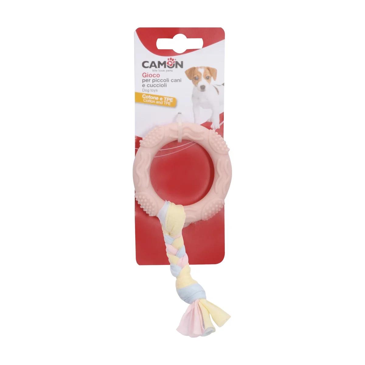 Camon Jouet pour chien en TPE anneau avec tresse en coton 7 cm, Camon à Casablanca