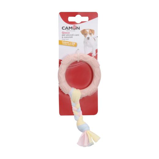 Camon Jouet pour chien en TPE anneau avec tresse en coton 7 cm, Camon à Casablanca