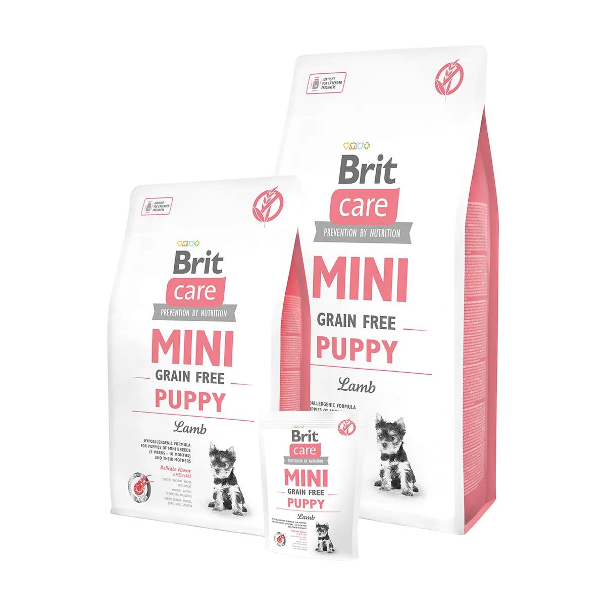 Brit Care Mini Grain Free croquettes pour chiot petite race à l'agneau 2 kg