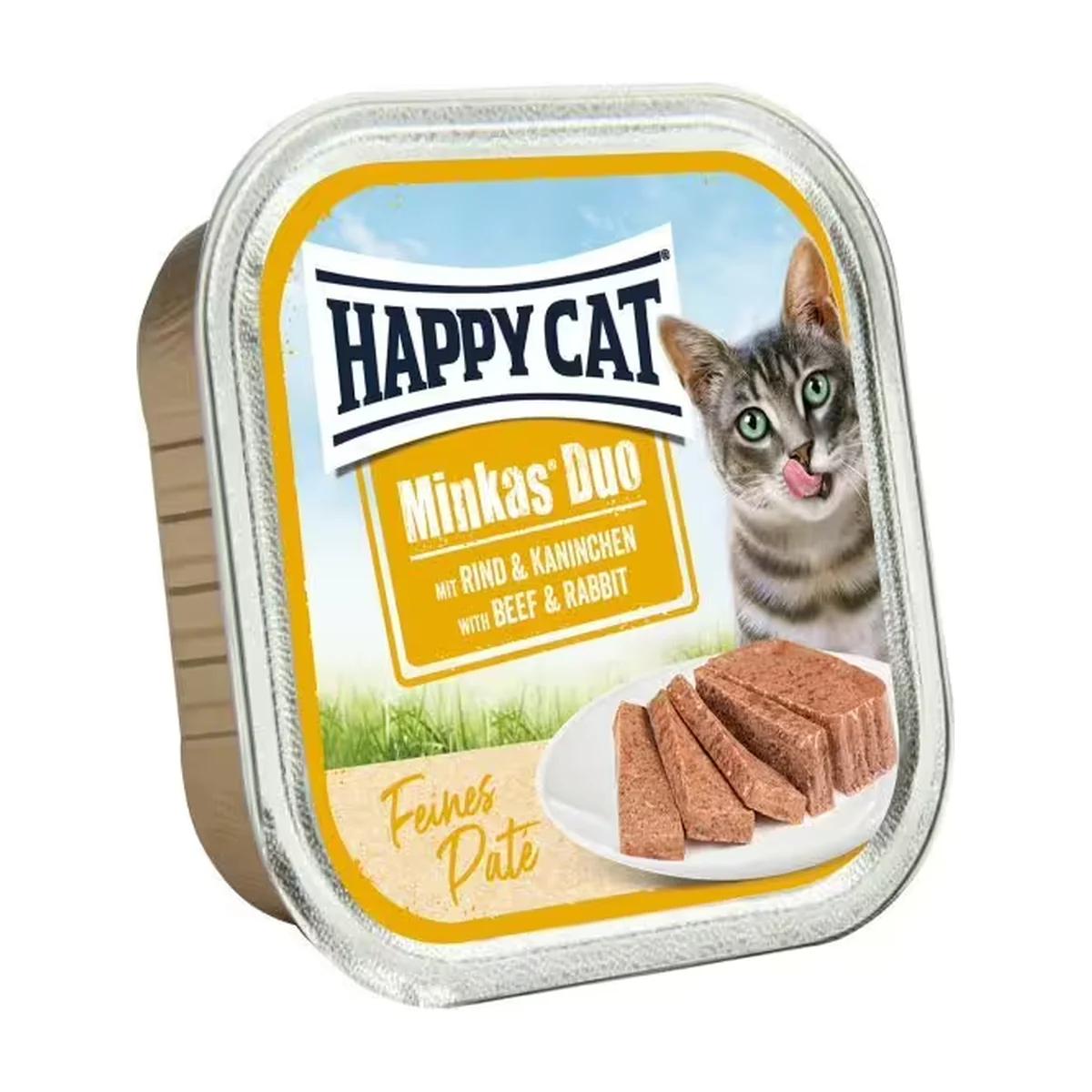 Happy Cat Minkas Duo pâtée pour chat bœuf et lapin 100 g, Happy Cat à Casablanca