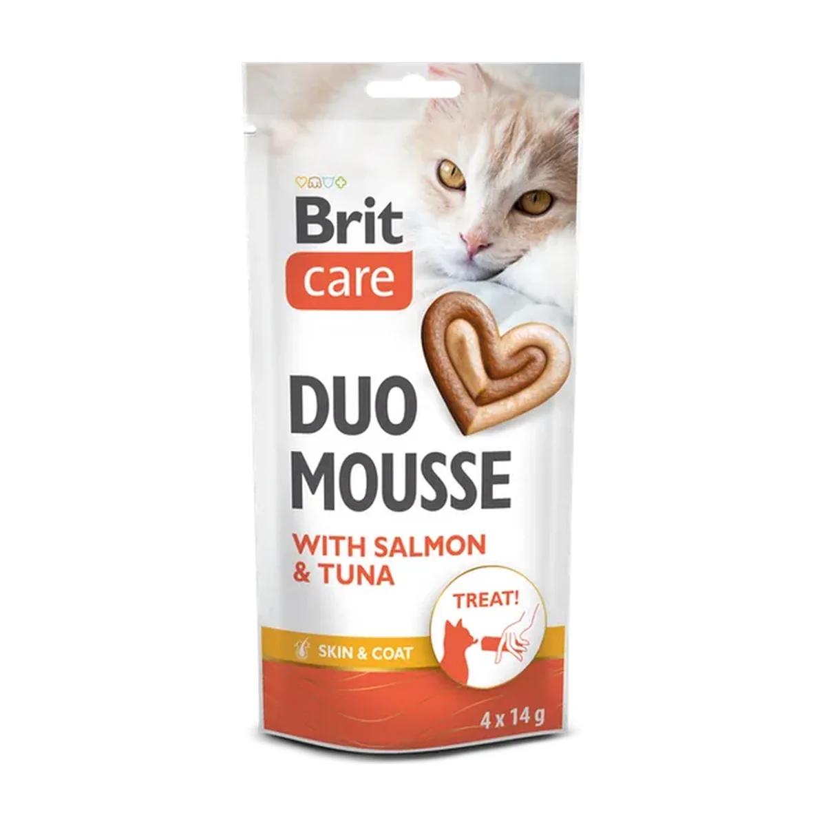 Brit Care Creamy Duo mousse au saumon et au thon pour chat 4 x 14 g