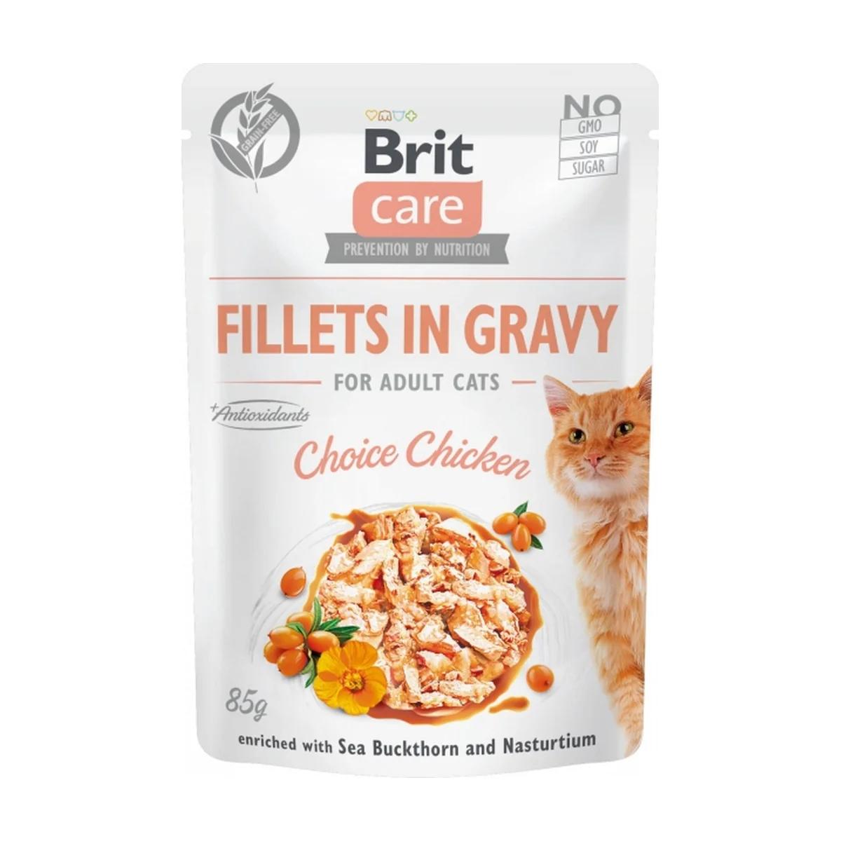 Brit Care Cat Aliment Humide Chat Pouch Choice Chicken 85 g