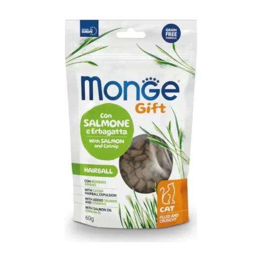Monge Gift Hairball Saumon & catnip Friandises Croquantes pour Chat 60 g, Monge à Casablanca