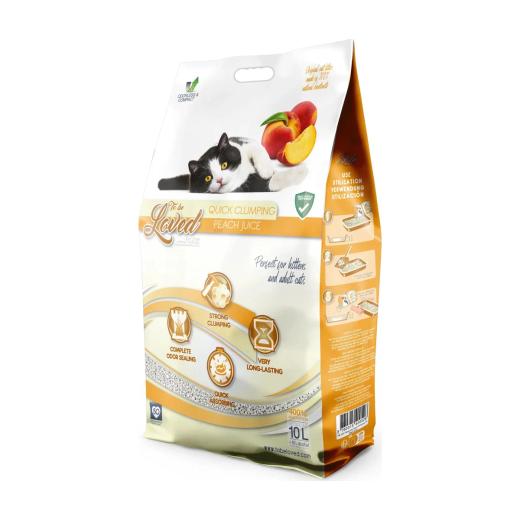 Tobeloved Litière pour chat au jus de pêche 10 L, Tobeloved à Casablanca