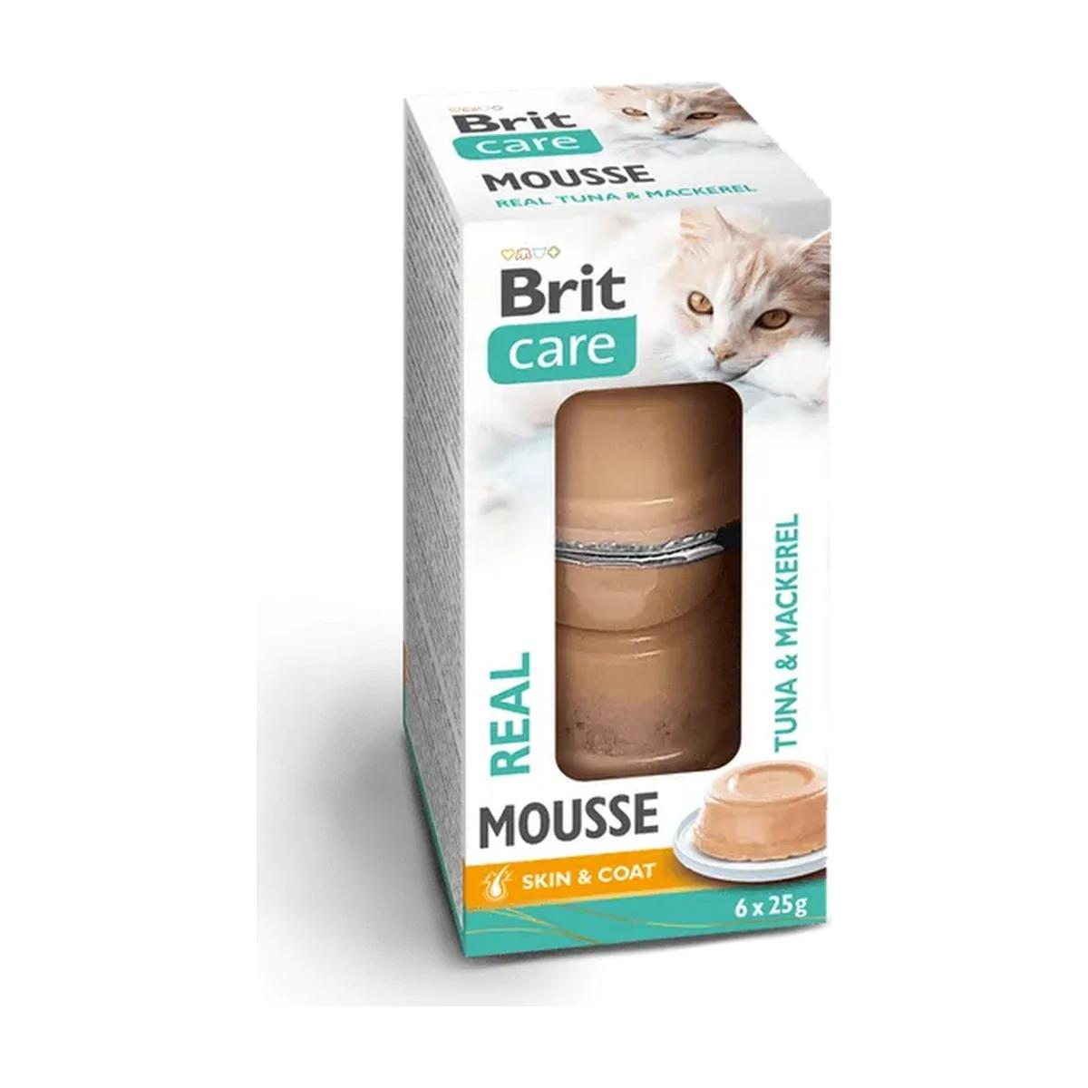 Brit Care Mousse au thon et au maquereau pour chat 6 x 25 g