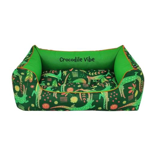 Cazo Coussin Print It Crocodile Vibe pour chien et chat 75 x 60 cm