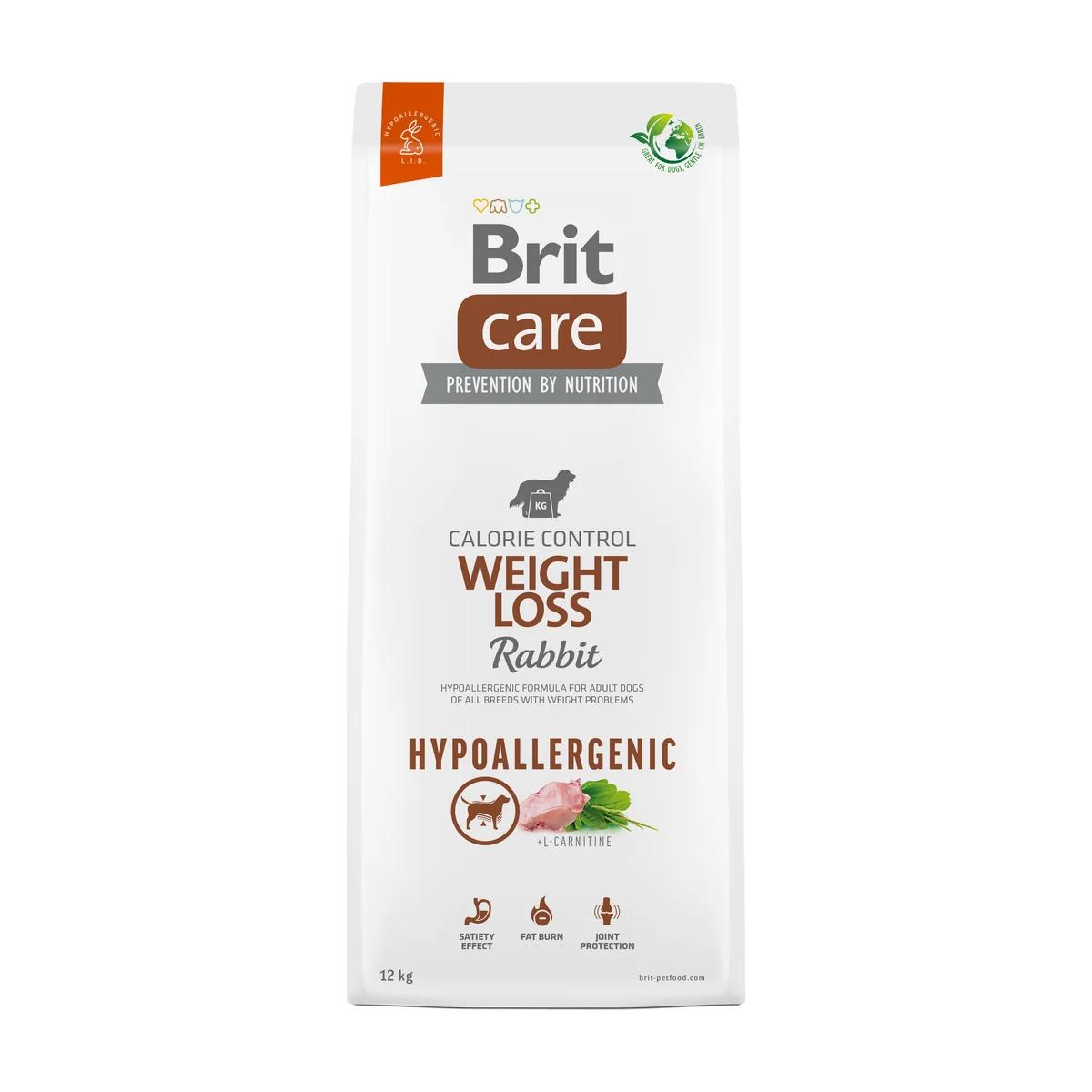 Brit Care Hypoallergenic Weight Loss croquettes au lapin et riz pour chien adulte 3 kg