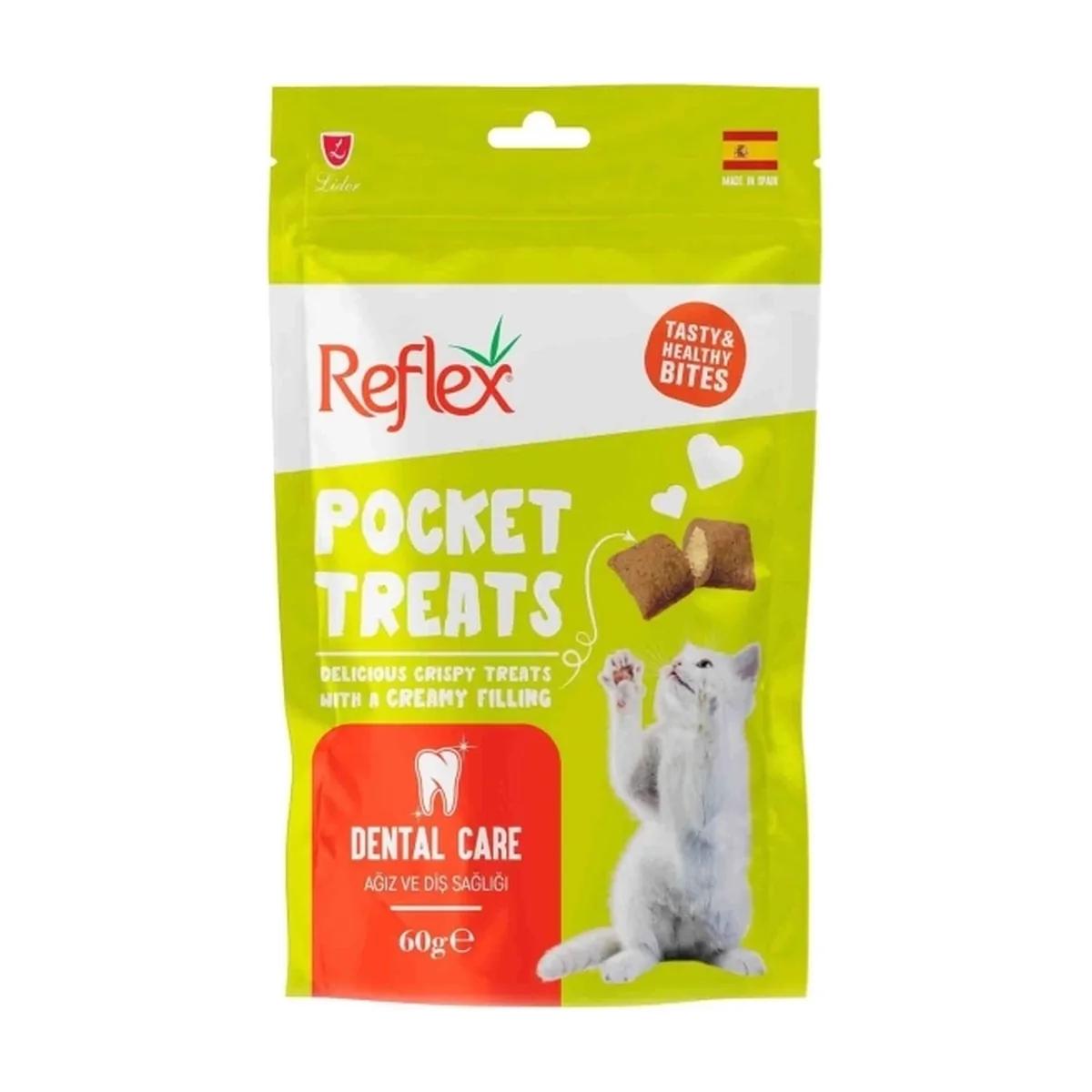 Réflexe Friandises Pocket Treats pour chat pour la santé dentaire 60 g, Reflex à Casablanca