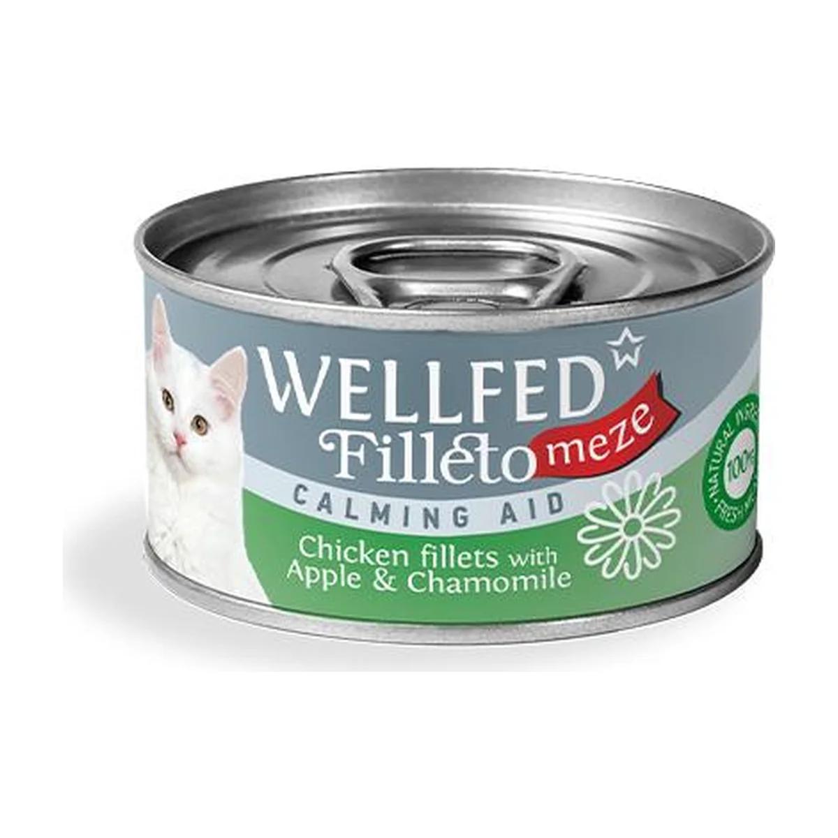 Wellfed Calming Aid pâtée pour chat au poulet, à la pomme et à la camomille 70 g
