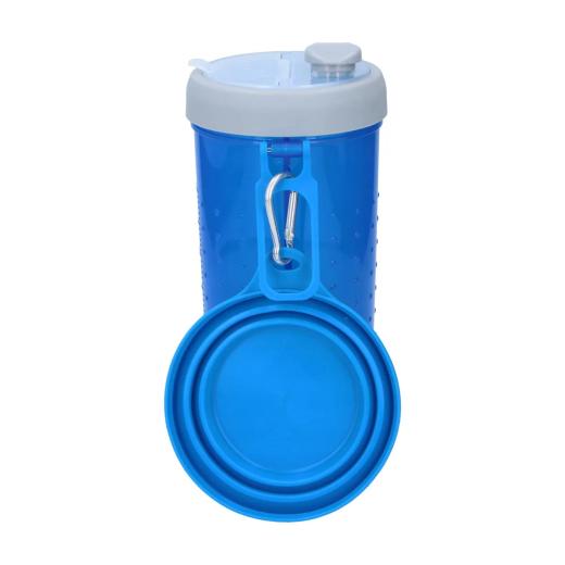 Bouteille Portable pour Chien avec Gamelle Pliable Intégrée