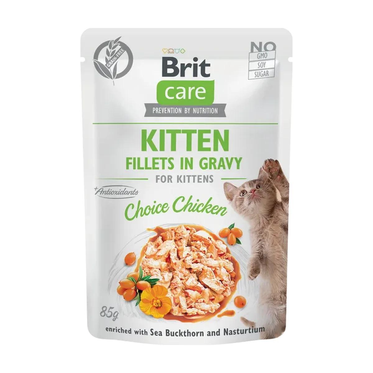Brit Care filets en sauce au poulet pour chaton 85 g