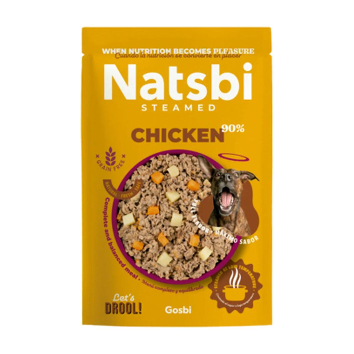 Gosbi Natsbi Steamed Pâtée pour chien au poulet 500 g, Gosbi à Casablanca