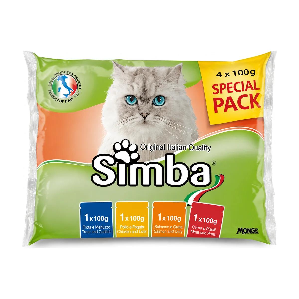 Simba Special Pack Pâtée pour Chat – 4x100 g