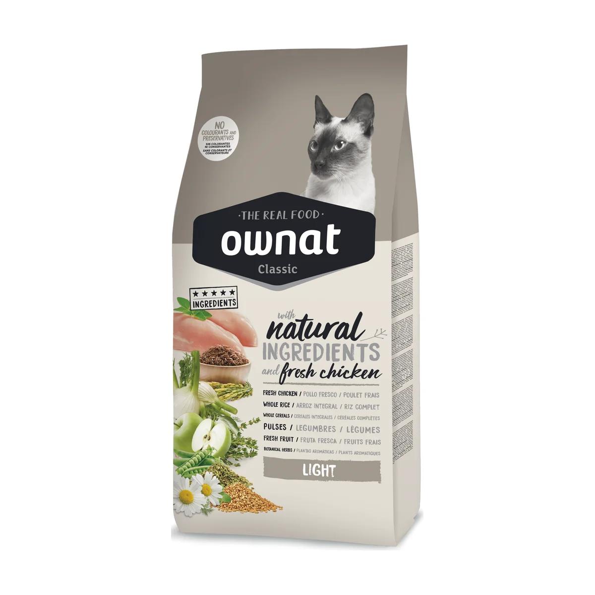 Ownat Classique Light croquettes pour chat en surpoids 4 kg