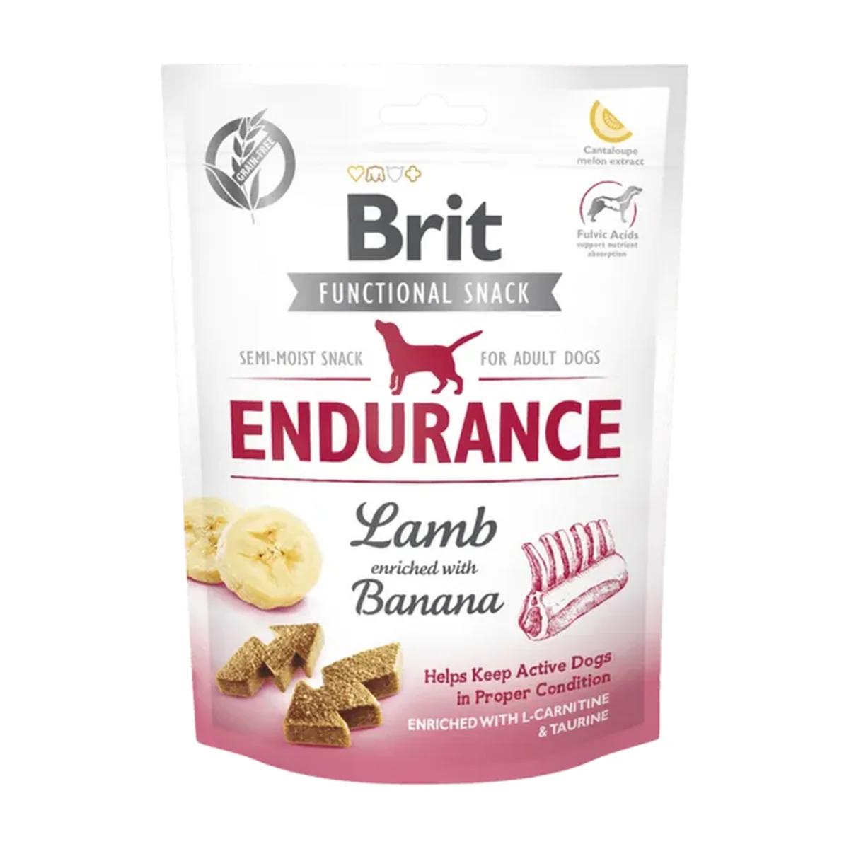 Brit Care Dog Functional Snack Endurance friandises semi-molles à l’agneau 150 g