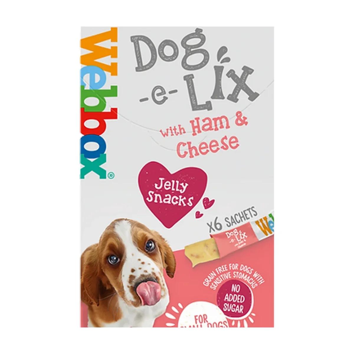 Webbox Dog E Lix Jelly, jambon et fromage 90 g, Webbox à Casablanca