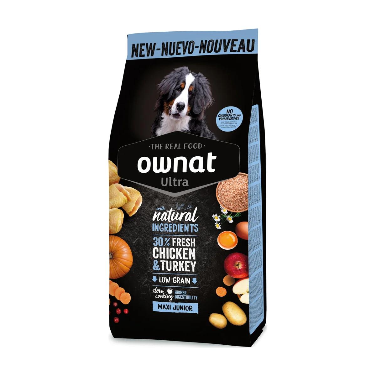 Ownat Ultra croquettes pour chiot de grande race Maxi Junior 12 kg