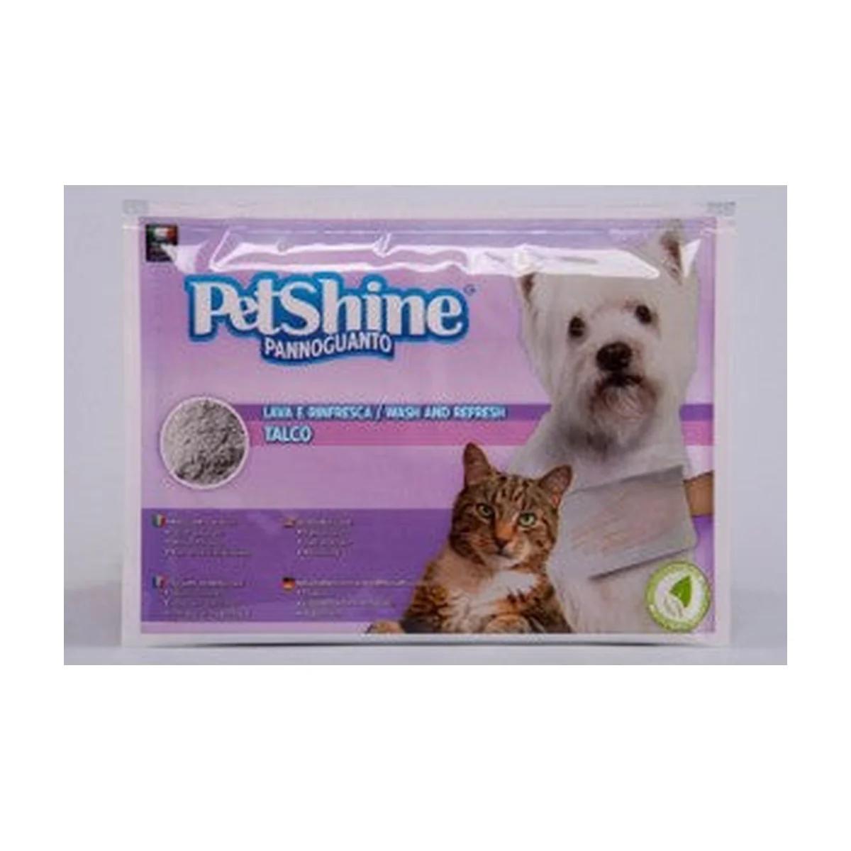 Petshine Gant humide parfum talc pour chien et chat
