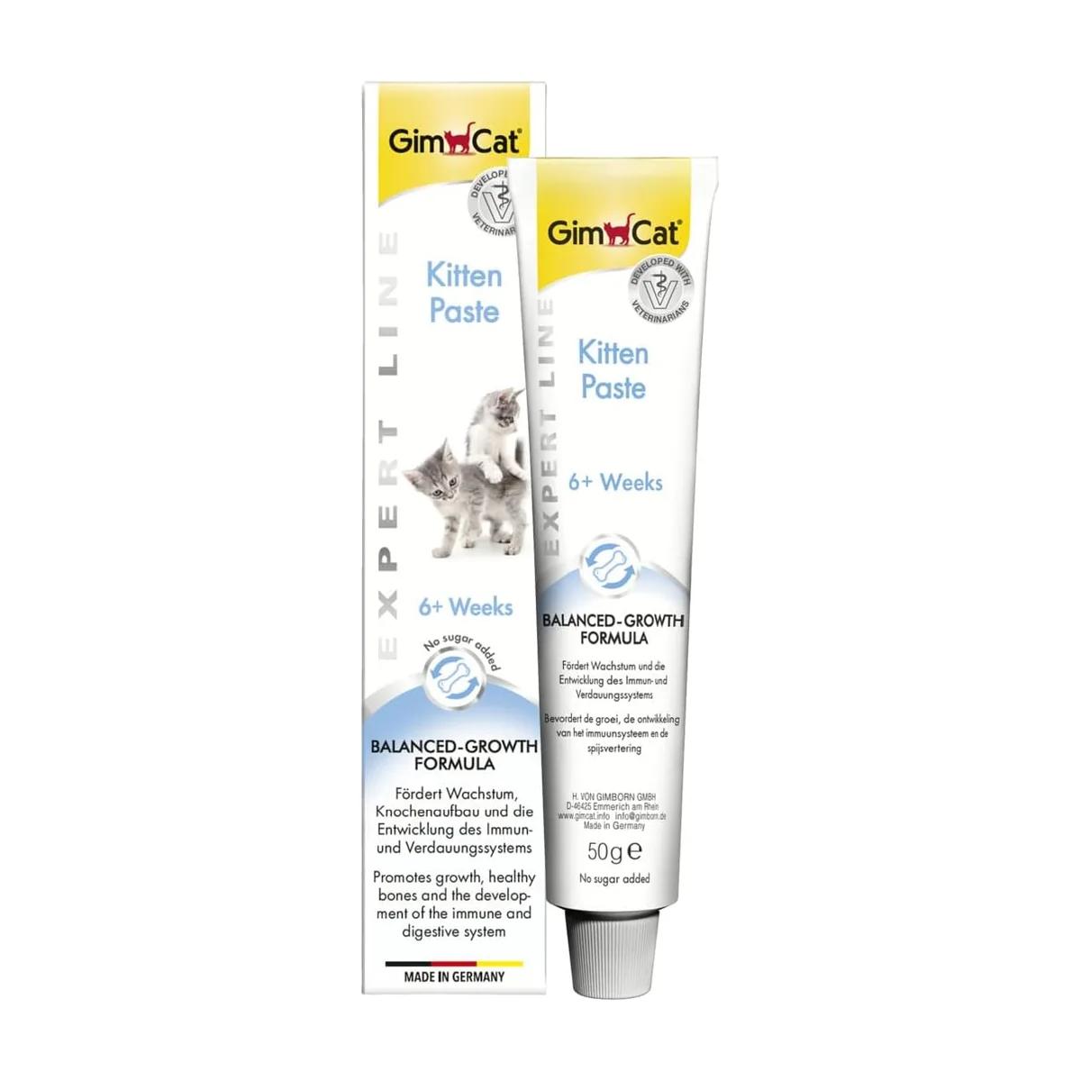 GimCat Kitten Paste pâte multivitaminée au calcium pour chaton 50 g