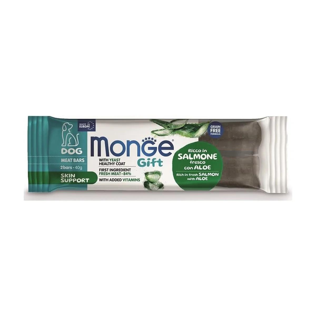 Monge Gift Skin Support Dog Rich in Fresh Salmon with Aloe Meat Bars, Monge à Casablanca