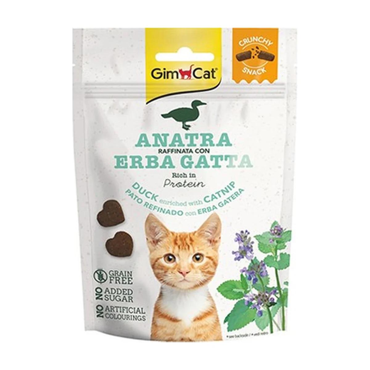 GimCat Crunchy Snacks canard et herbe à chat friandises pour chat 50 g, Gimcat à Casablanca