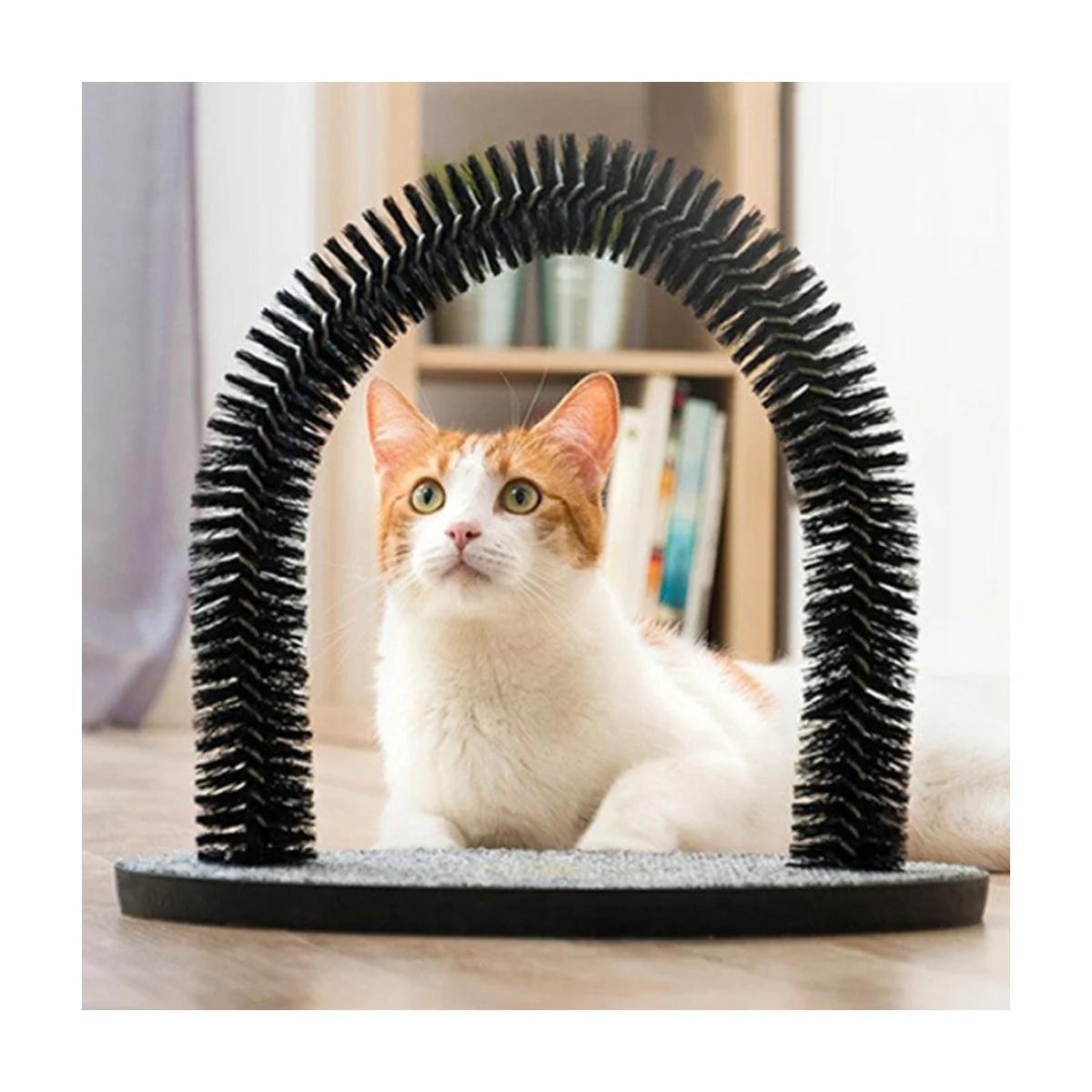 Grattoir pour chats et arc masseur