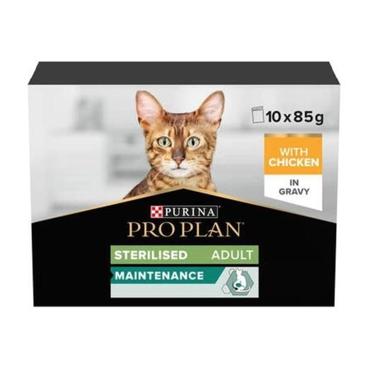Pro Plan pâtée pour chat adulte stérilisé au poulet en sauce 10 x 85 g, Pro Plan à Casablanca