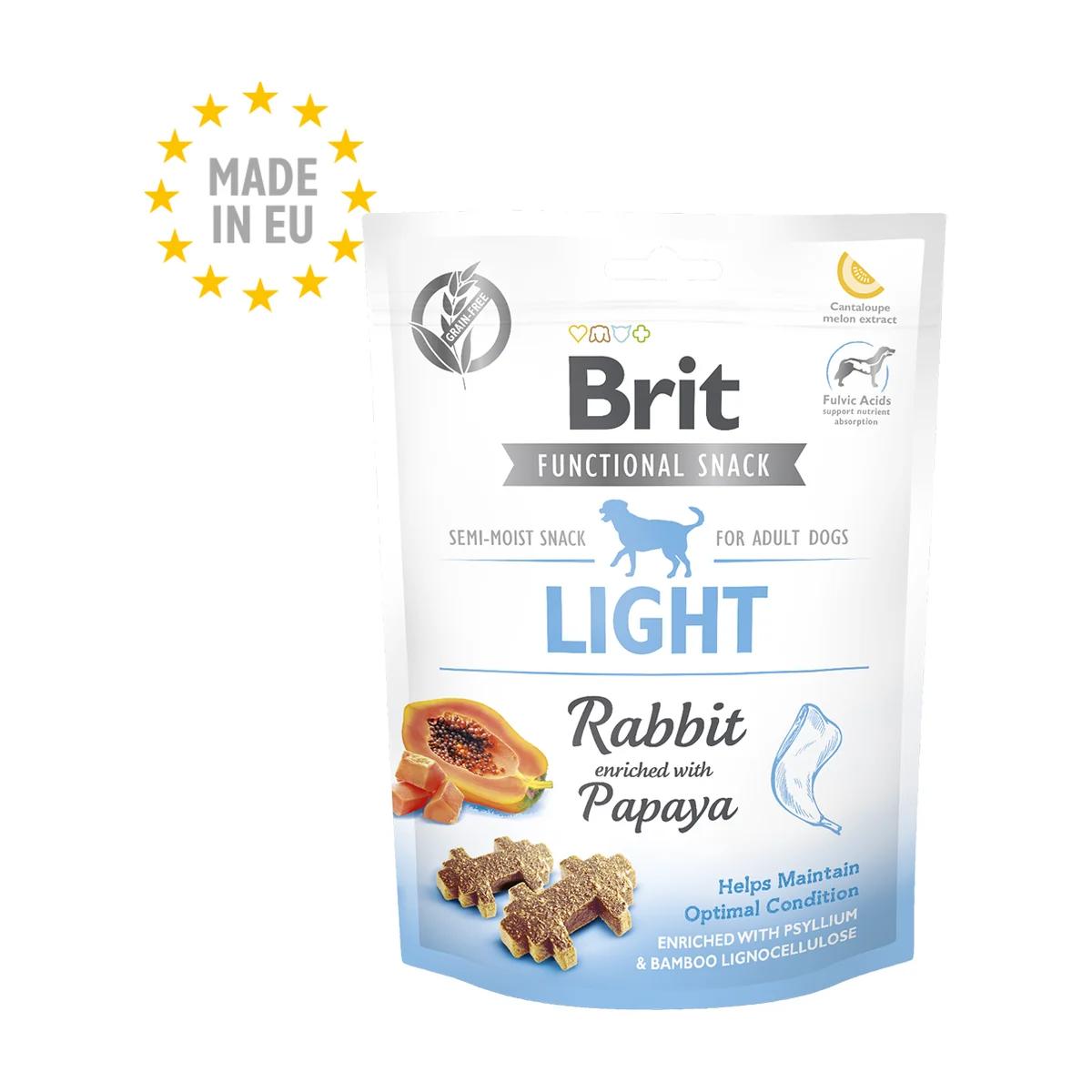 Brit Care Functional Snack Light au lapin et à la papaye pour chien 150 g