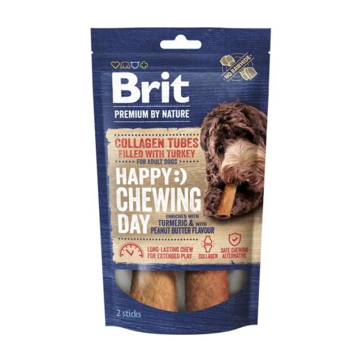 Brit Premium by Nature Collagen Chews tubes fourrés à la dinde pour chien 15 cm x 20 mm, 2 pièces, Brit à Casablanca