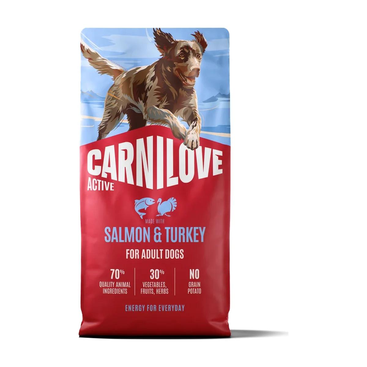 Carnilove Active croquettes pour chien adulte au saumon et à la dinde 12 kg