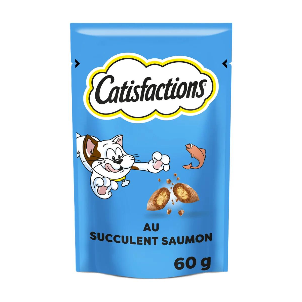 Catisfactions Friandises pour chat saveur saumon 60 g, Catisfaction à Casablanca