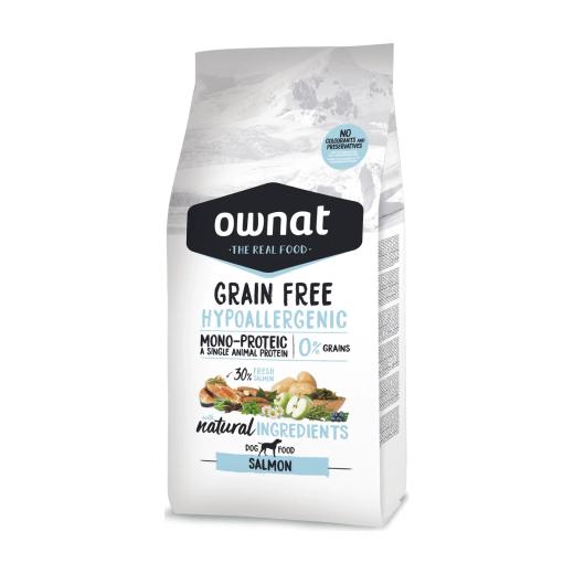 Ownat Grain Free croquettes hypoallergéniques au saumon pour chien 12 kg, Ownat à Casablanca
