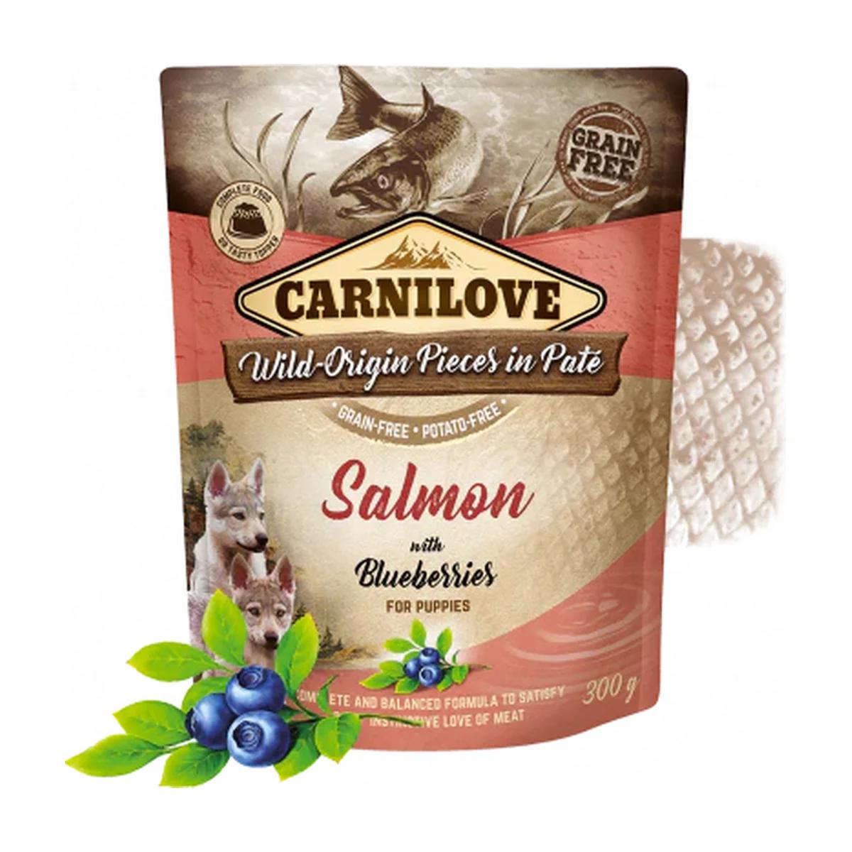 Carnilove pâté Saumon aux Myrtilles pour chiots 300 g