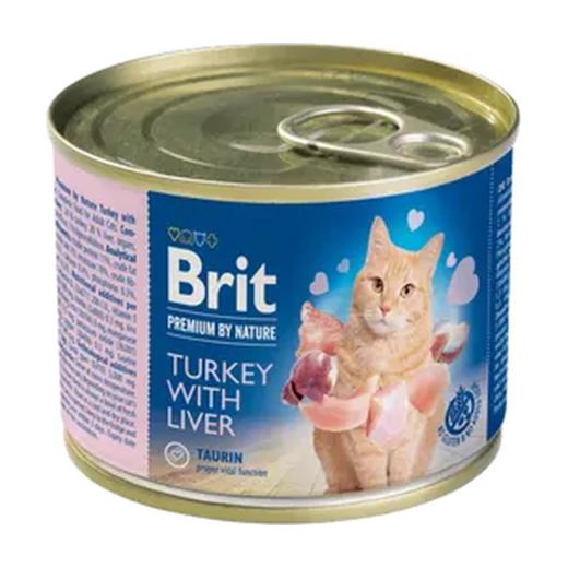 Brit Premium by Nature pâtée pour chat adulte à la dinde et au foie 200 g, Brit à Casablanca