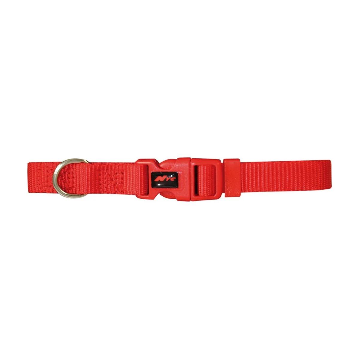 Collier basique rouge pour chien T4 48-70 cm x 2,5 cm