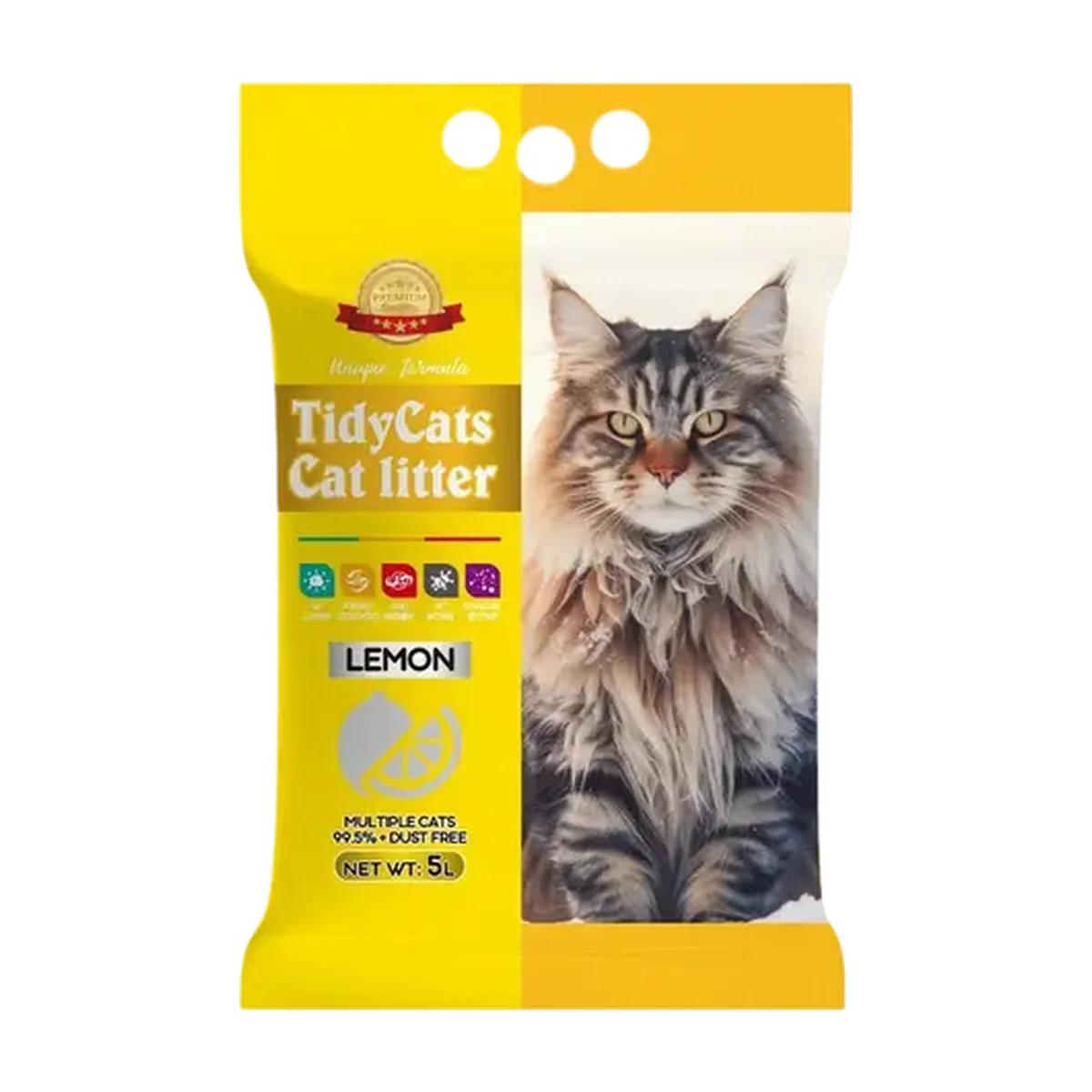Tidy's Cat Litière bentonite parfum citron 10 L