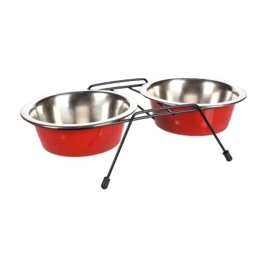 Flamingo Gamelle double Duo Dinner Arjun rouge, argent et noir 2 x 800 ml, Flamingo à Casablanca