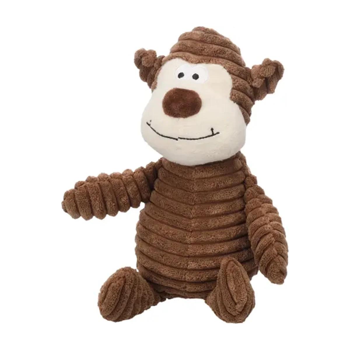 Flamingo Lucy Jouet singe en peluche brun pour chien