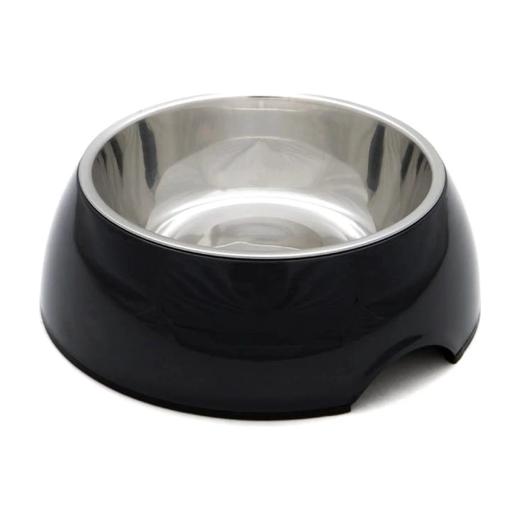 Leo Gamelle antidérapante en mélamine et acier inoxydable noire 400 ml, Leo à Casablanca