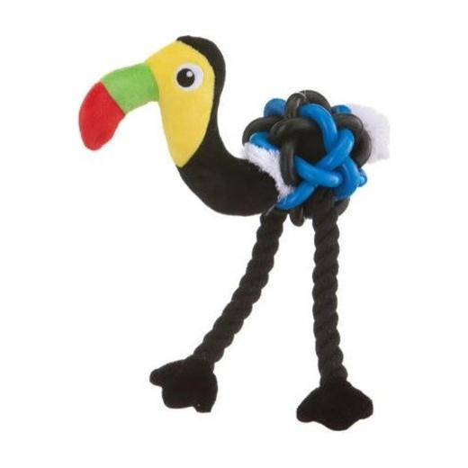 Leopet Jouet pour chien Toucan avec balle tubulaire en caoutchouc et corde 36 x 20 cm, Leo à Casablanca