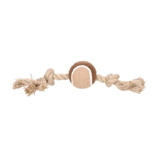 Flamingo Kush Jouet en corde avec 2 noeuds et balle brun pour chien 28 cm, Flamingo à Casablanca
