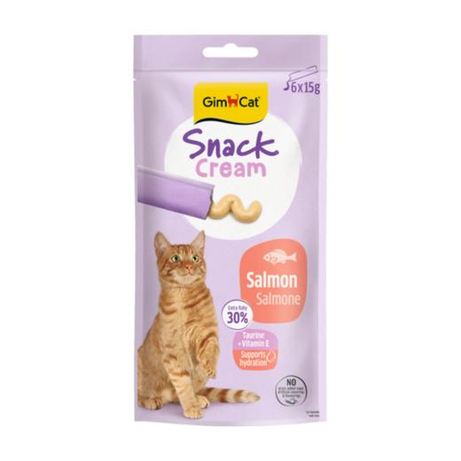 Gimcat Snack Cream friandise crémeuse pour chat au saumon 6 x 15 g, Gimcat à Casablanca