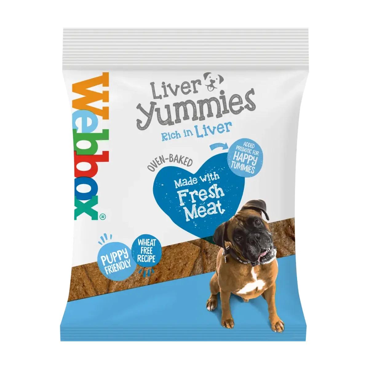 Webbox Liver Yummies friandises au foie cuites au four pour chien 200 g, Webbox à Casablanca
